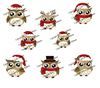 Order Christmas Owl - Digi Stamp set of 8